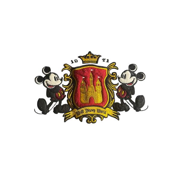 Disney World Mickey Mouse Crest Crown Sweatshirt - VTG - Y2K - Size L - Picture 2 of 7